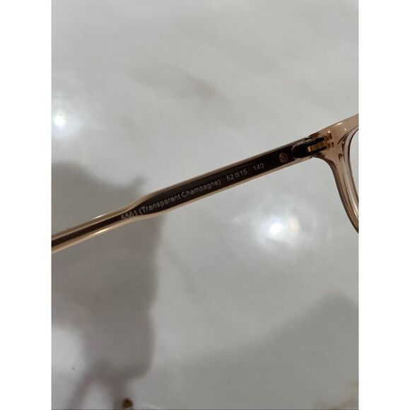 Coach Signature “C” print glasses frame in transparent peach main image 6